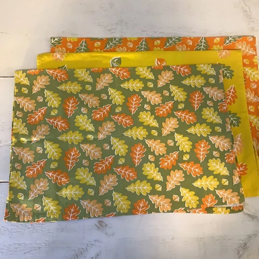 Martha Stewart Decorative Leaf Table Napkins